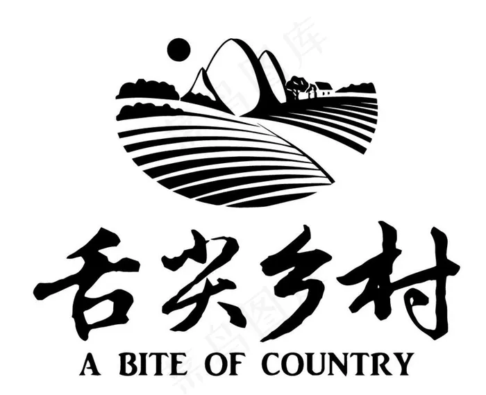 舌尖乡村LOGO图片ai矢量模版下载