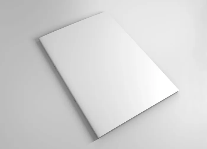 本子侧面特写的场景样机展示 图片