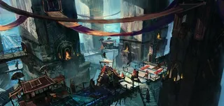 游戏场景风景插画图片