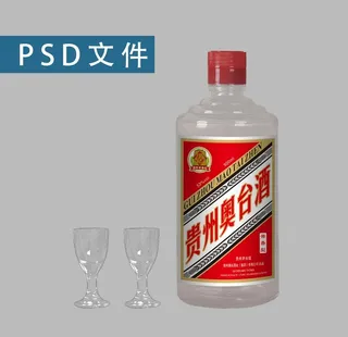 透明茅型瓶图片