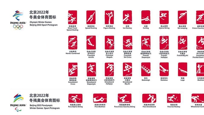 2012冬奥和冬残奥体育图标图片