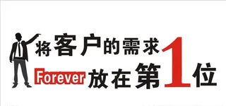 企业文化墙    将客户的需求图片