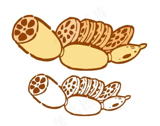 莲藕图片