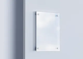 亚克力广告牌样机图片