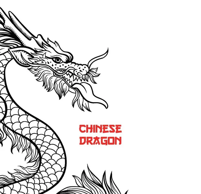 中国风传统龙云纹图案图片eps,ai矢量模版下载
