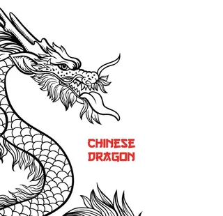 中国风传统龙云纹图案图片