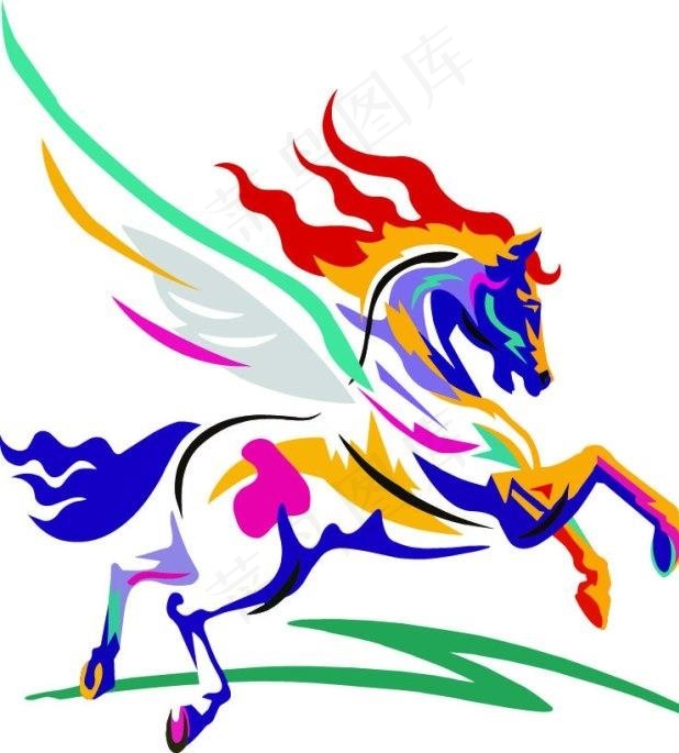 马 翅膀马 飞马图片