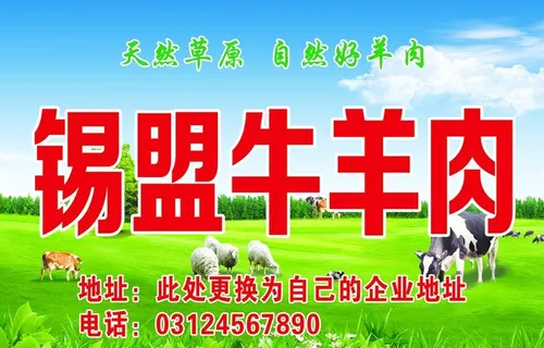 牛羊肉展板 鲜肉店展板图片