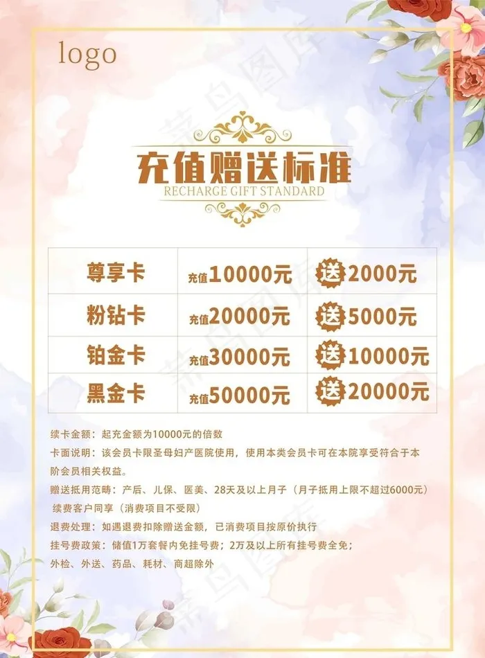 充值海报图片cdr矢量模版下载