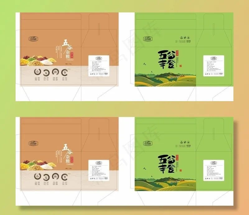 五谷杂粮图片(1100X500)cdr矢量模版下载