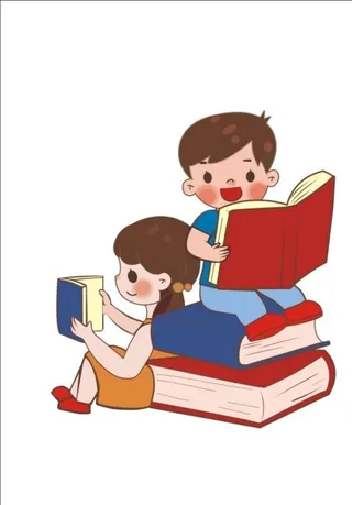 读书的学生图片