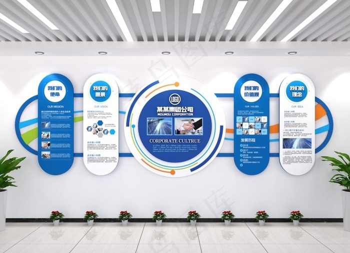 企业文化墙图片