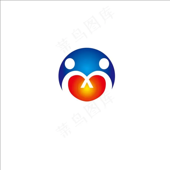 爱心企业LOGO设计图片ai矢量模版下载