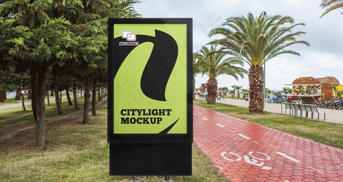 灯箱广告样机图片