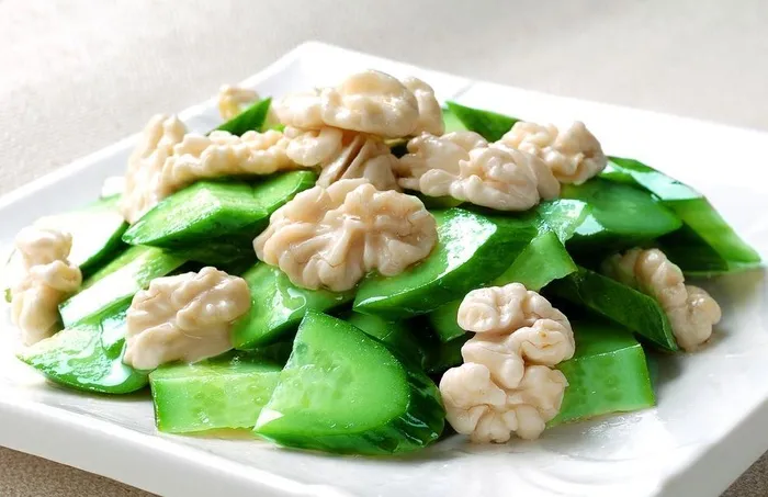 青瓜桃仁图片