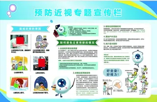 保护眼睛 预防眼睛 专题宣传栏图片
