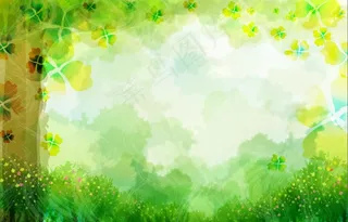 绿色唯美背景图片