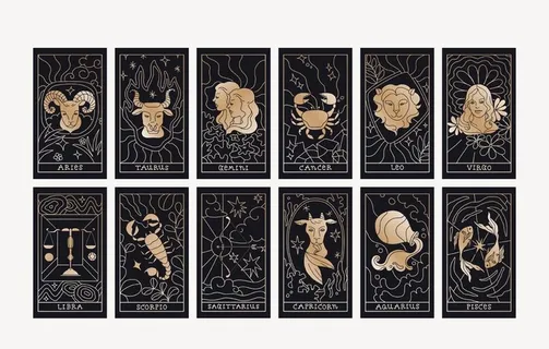 十二星座艺术卡片图片 十二星座艺术卡片图片