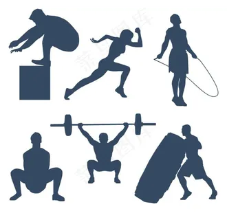 体育项目剪影图片