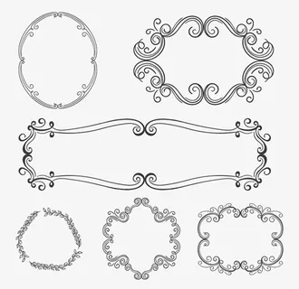 矢量花纹边框图片