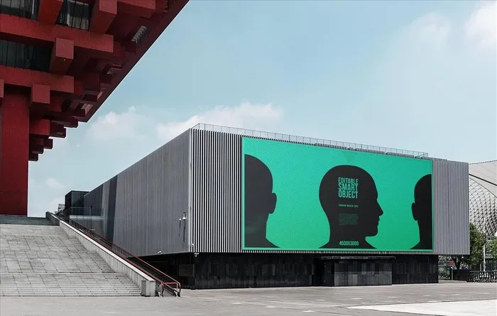 户外海报样机图片(6000x3000)psd模版下载