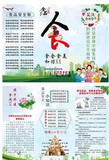 关注食品安全折页图片