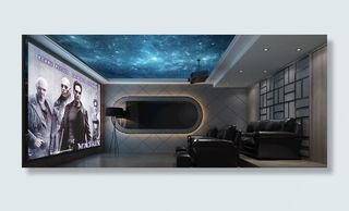 室内家庭影院效果图3D模型图片