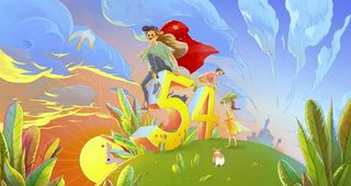 青年节插画图片