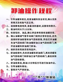 卸油操作规程图片