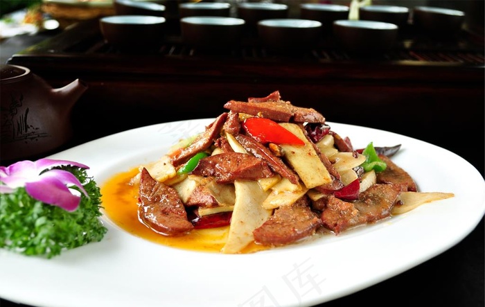 肝山珍爆鹅肝图片