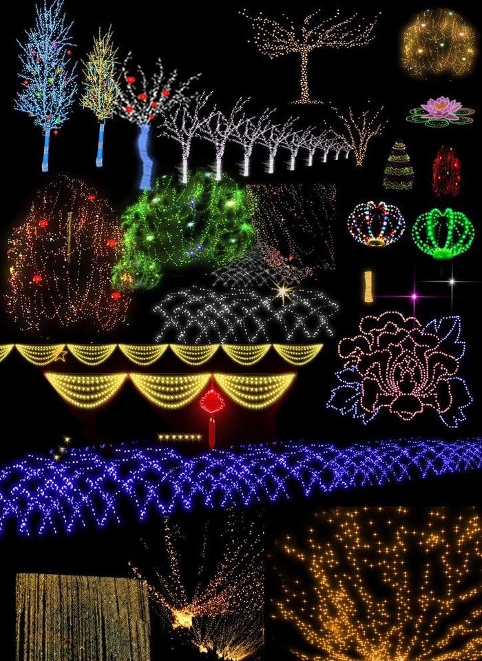 各种灯串图片