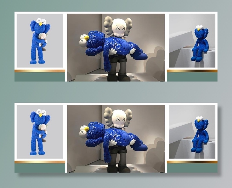 暴力熊卡通儿童装饰画图片(9449x3543)psd模版下载