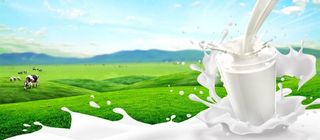 纯牛奶促销海报背景图片
