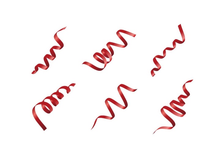 丝带彩带矢量图形图片