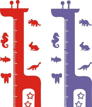 卡通矢量长颈鹿图片