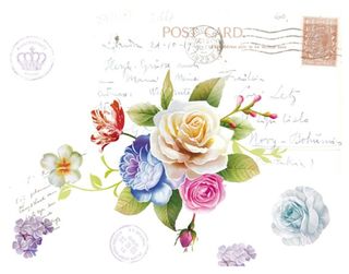 手绘花卉  装饰画图片