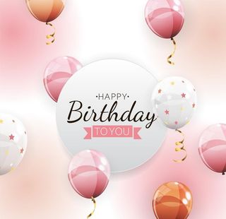 生日背景 节日气球图片