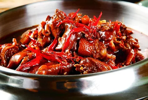 干锅香辣鸡块图片 干锅香辣鸡块图片