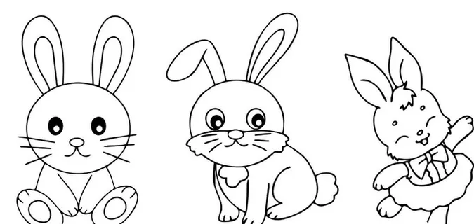 兔子简笔画图片