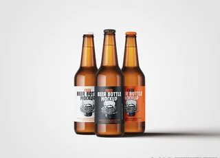 啤酒瓶样机图片