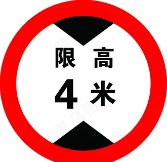 限高标识图片