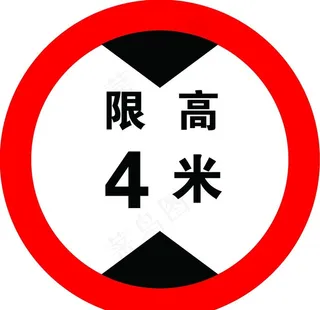 限高标识图片