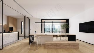 工装办公空间效果图图片