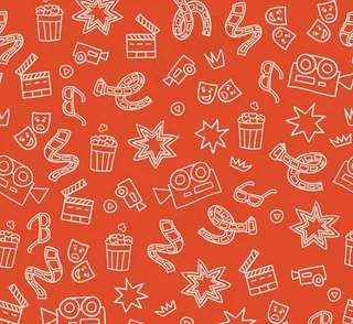 电影元素无缝背景图片