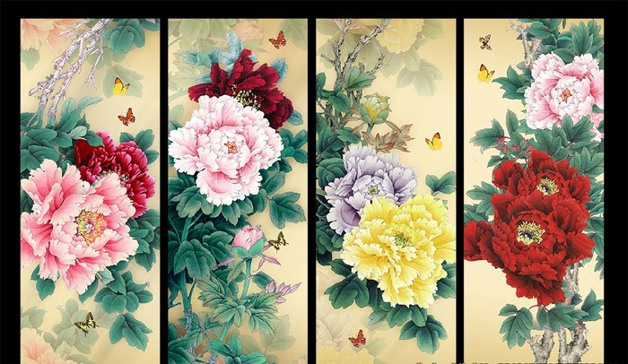 国画图片(2362x5906)psd模版下载