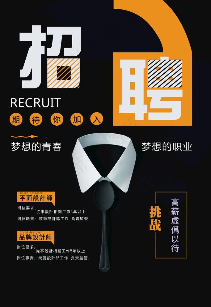 招聘图片(2362x3543)psd模版下载
