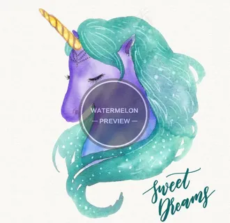 卡通独角兽图片