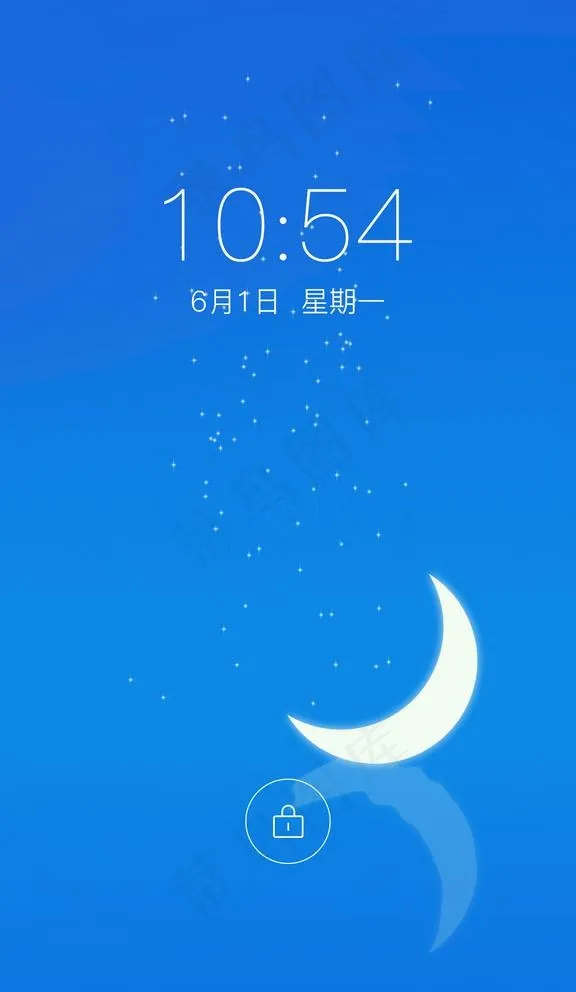 手机锁屏界面图片psd模版下载