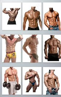 健身教练肌肉男高清免抠PNG图片