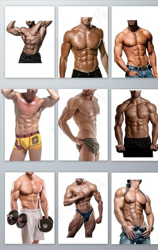 健身教练肌肉男高清免抠PNG图片